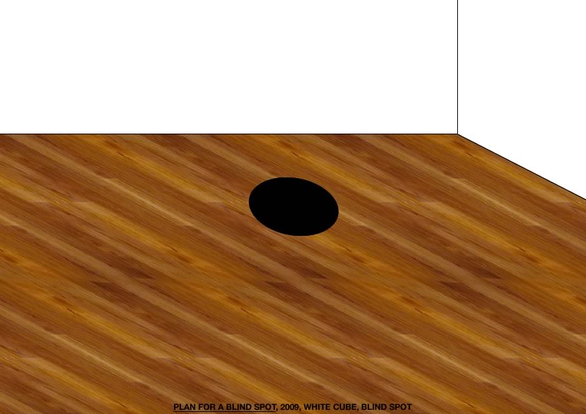 Geert Dekkers - a drawing a day at nznl.com - PLAN FOR A BLIND SPOT, 2009, WHITE CUBE, BLIND SPOT