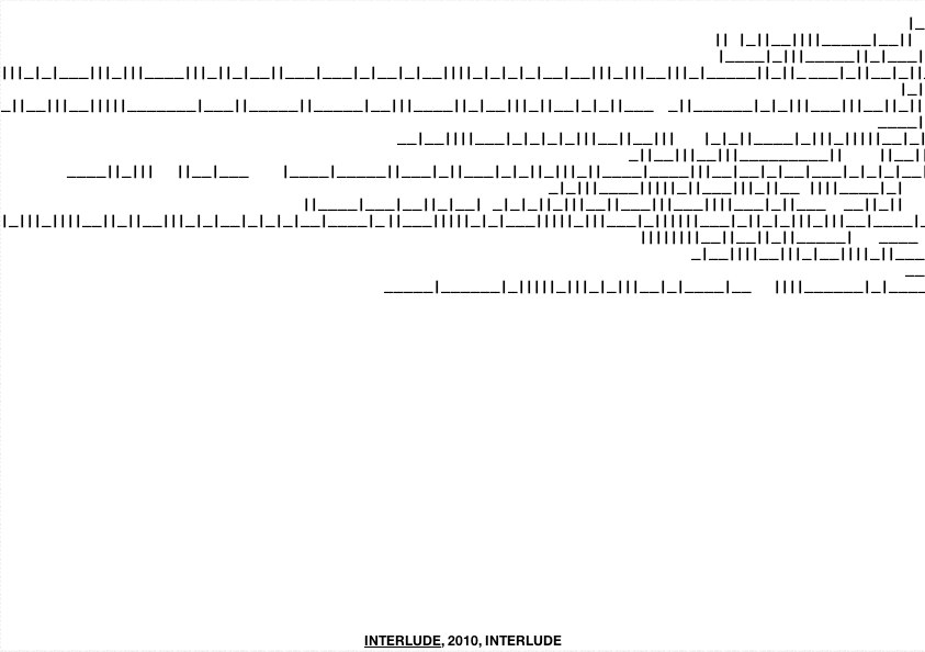 Geert Dekkers - a drawing a day at nznl.com - INTERLUDE, 2010, INTERLUDE
web page