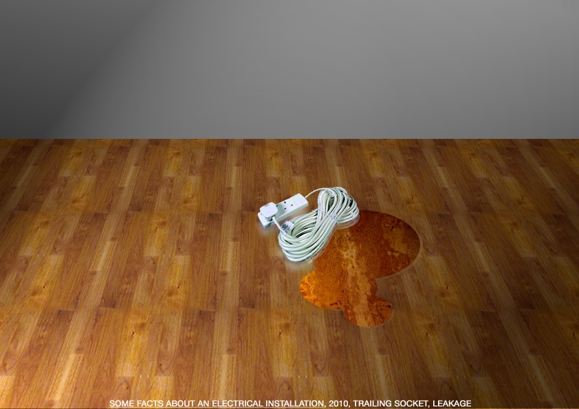 Geert Dekkers - a drawing a day at nznl.com - SOME FACTS ABOUT AN ELECTRICAL INSTALLATION, 2010, TRAILING SOCKET, LEAKAGE
photoshop file
